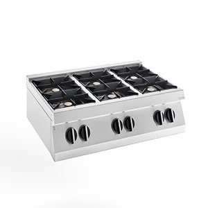 Плита газовая 6 конфорочная 900 серии Apach Chef Line Slrrg129