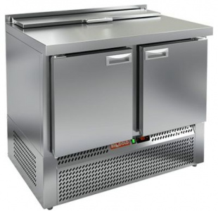 Стол для салатов Hicold SLE2-11GN (1/6) (+2+10), 2 двери, 1000х700х850мм, ниж.агрегата