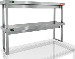 Полка тепловая Hicold TP2-12/4 двухярусная настольная (1200х400х800мм)