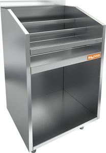 Лестница ликёрная HiCold НБмлЛВ-7/7Б с бортом 700х700х850мм