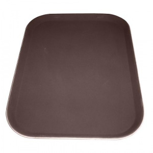 Поднос 35,5Х46см серия Jiwins Jw-R1418Ct-Br, коричневый, прорезиненный прямоугольный