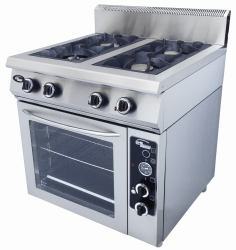 Купить плита газовая 4 горелки grill master ф4пдг/800(г) с полностью газовой духовкой – цена от завода, доставка до двери | RuOborudovanie.ru