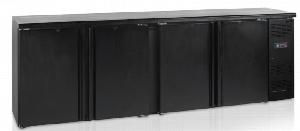 Шкаф холодильный с глухой дверью Tefcold Cbc410 барный черный
