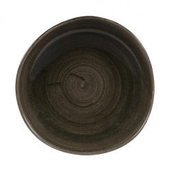 Тарелка мелкая "ВОЛНА" 26,4СМ, без борта, Stonecast Patina, цвет Iron Black Paibog101 – купить в RuOborudovanie.ru с доставкой до двери Купить тарелка мелкая "волна" 26,4см, без борта, stonecast patina, цвет iron black paibog101 – цена от завода, доставка до двери | RuOborudovanie.ru