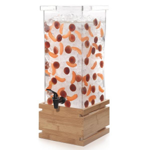 Диспенсер для сока Rosseto Beverage Ld131, 15,1л 24,9Х24,9см H59,7см, бамбук/акрил
