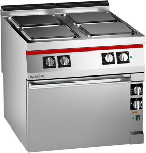 Плита электрическая с 4 конфорками Angelo Po 1N1PE4EV с конвективным электрическим духовым шкафом