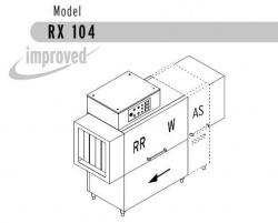 Купить машина посудомоечная dihr rx 104 as sx+dde+xp+dr64 – цена от завода, доставка до двери | RuOborudovanie.ru
