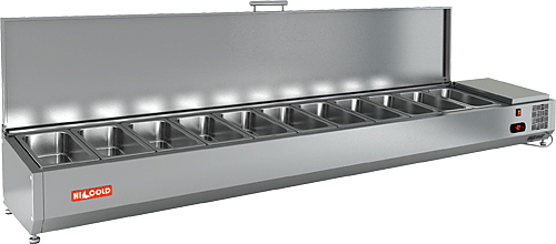 Витрина Vrtu 2280 для стола Hicold Pz3