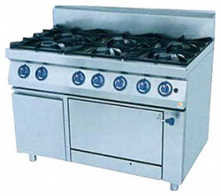 Купить плита 6 конфорочная kogast ps-t67/1-0 55839 газ 700 серии – цена от завода, доставка до двери | RuOborudovanie.ru