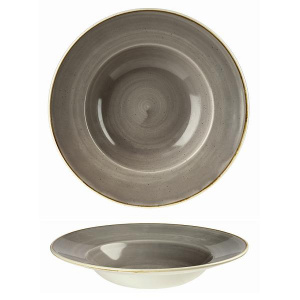 Тарелка для пасты 28СМ 0,47Л, с широким бортом, Stonecast, цвет Peppercorn Grey Spgsvwbl1
