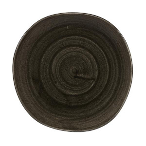 Тарелка мелкая "ВОЛНА" 21СМ, без борта, Stonecast Patina, цвет Iron Black Paibog81