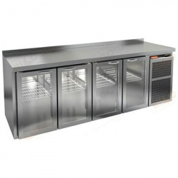 Купить стол охлаждаемый hicold bng 1111 br2 ht (+2+10), 4 cтекл.двери, увелич.объема, на низ.ножках – цена от завода, доставка до двери | RuOborudovanie.ru