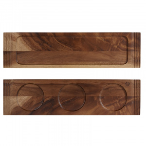 Блюдо деревянное 49,5Х13СМ, двухстороннее, Buffet Wood Zcawdbh31