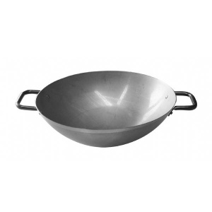 Сковорода "Wok" D 36СМ H11,9См 7,1Л, с двумя ручками, белая сталь, серия Excalibur 36109M36