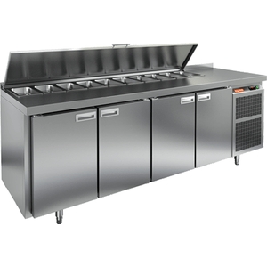 Стол для салатов Hicold Sl1-1111Gn (1/3) (+2/+10) 4двери, бок.агрегат