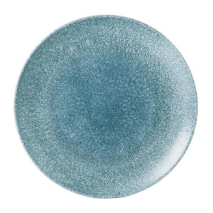 Тарелка мелкая 26СМ, без борта, цвет Raku Topaz Blue, Studio Prints Rktbev101