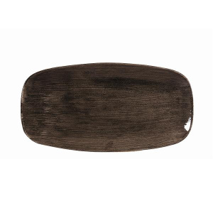 Блюдо прямоугольное Chefs 29,8Х15,3СМ, без борта, Stonecast Patina, цвет Iron Black Paibxo111