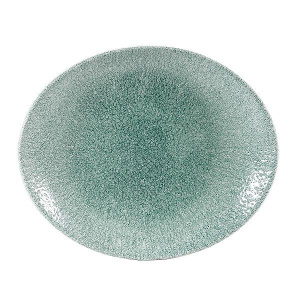 Блюдо овальное 31,7Х25,5СМ, без борта, цвет Raku Jade Green, Studio Prints Rkjgop121