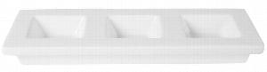 Менажница фарфор Cameo Square Accessory 3-Х секционная 30,5Х11,5СМ H2,9См 710-A343S