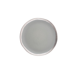 Купить тарелка мелкая 26,5см h2см, керамика, цвет gris, reflets d'argent 963591 – цена от завода, доставка до двери | RuOborudovanie.ru