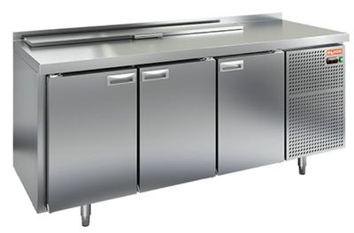 Стол для салатов Hicold SL1-111GN (1/3) (+2+10), 3 двери, 1835х700х850мм