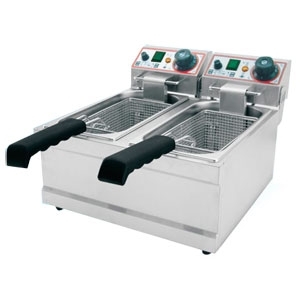 Фритюрница Beckers FR 6+6 на 12л, 6.6кВт, настольная