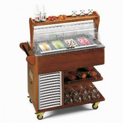 Купить тележка сервировочная морозильная tecfrigo carrellino gelato темн.орех – цена от завода, доставка до двери | RuOborudovanie.ru