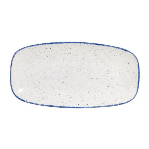 Блюдо прямоугольное Chefs 29,8Х15,3СМ, без борта, Stonecast Hints, цвет Indigo Blue Shbixo111