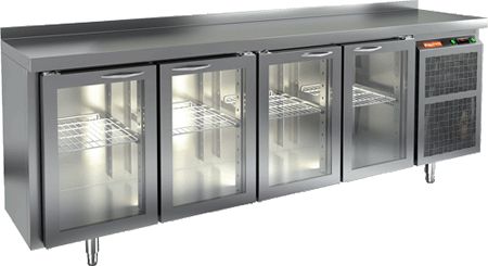 Стол с охлаждающим шкафом Шкафом со стеклом Двер.Hicold Bng 1111 Ht