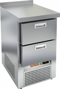 Стол холодильный Hicold GNE 2/TN c 2 ящиками и столешницей из нерж.стали 70х56,5х85см 