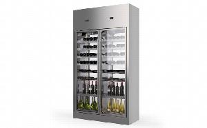 Шкаф винный Enofrigo Wine Library 2P Island H260 P60 Vt I серебристый A1Wi2Hv5A