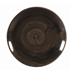 Тарелка мелкая 26СМ, без борта, Stonecast Patina, цвет Iron Black Paibev101