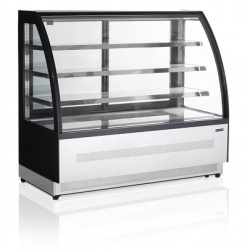 Купить витрина кондитерская tefcold lpd1500c/black черная/нерж холодильная – цена от завода, доставка до двери | RuOborudovanie.ru