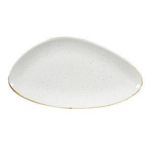 Блюдо треугольное Chefs 35,5Х18,8СМ, без борта, Stonecast, цвет Barley White Swhstc351