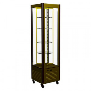 Шкаф холодильный Полюс D4 VM 400-1 (R400C Сarboma Люкс) (0109-0102 (коричнево-золотой))