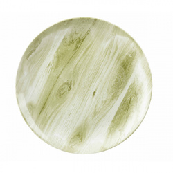 Купить тарелка мелкая 26см, без борта, textured prints, цвет green wood wgrev101 – цена от завода, доставка до двери | RuOborudovanie.ru