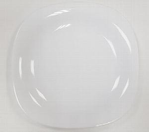 Тарелка norma classic 21,5 х 19,5 х 1,9 см опаловое стекло (стеклокерамика)
