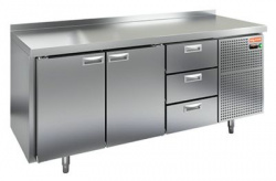 Купить стол охлаждаемый hicold gn 113/bt (-10-18), 2 двери, 3 ящ, 1835х700х850 – цена от завода, доставка до двери | RuOborudovanie.ru