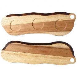 Купить блюдо деревянное 45,5х14,5см, двухстороннее, buffet wood zcawob11 – цена от завода, доставка до двери | RuOborudovanie.ru