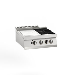 Плита газовая Apach SLRSTG89R2DX настольная 1зона+2горелки справа