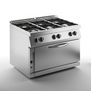 Плита газовая 6 конфорочная 700 серии Apach Chef Line Slrrg127Fg