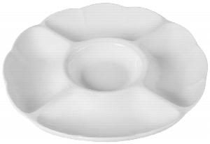 Менажница фарфор Cameo Imperial White 5-ТИ секционная D25,5См H3,4См 210-515