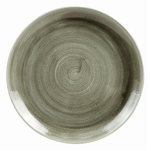 Тарелка мелкая 26СМ, без борта, Stonecast Patina, цвет Burnished Green Pabgev101