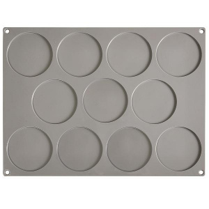 Форма силиконовая "Gourmand диск" D90Мм H3,5Мм, 22мл, 11 ячеек Gg004S