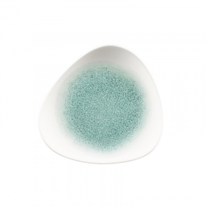 Тарелка мелкая треугольная 19,2СМ, без борта, цвет Raku Jade Green, Studio Prints Rkjgtr71