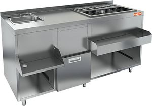 Барная станция Hicold НБМКС-15/7БПК с бортом, без ящиков