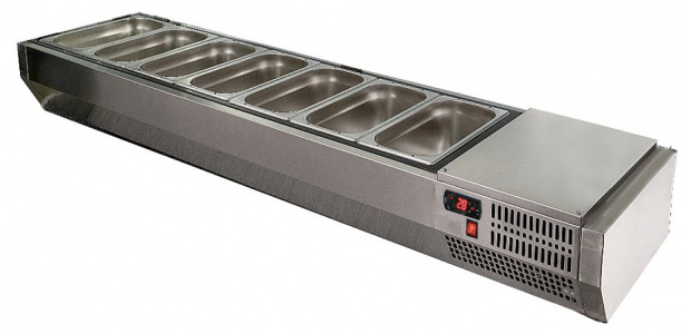 Витрина Polair Vt3-G (1/3) с крышкой