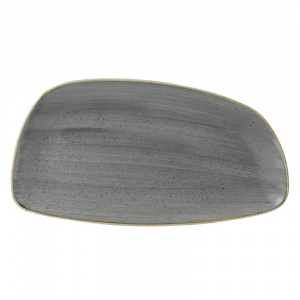 Блюдо сервировочное Chefs Geo 35Х18,5СМ, без борта, Stonecast, цвет Peppercorn Grey Spgsge351