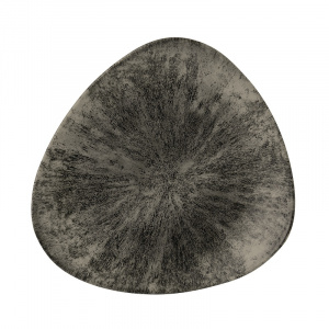 Тарелка мелкая треугольная 26,5СМ, без борта, цвет Stone Quartz Black, Studio Prints Stqbtr101