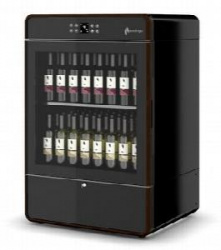 Купить шкаф винный enofrigo i.am h1200 вент., черный, рамка темн.дерево, 2 полки s1v1ns+1/ga89430001 – цена от завода, доставка до двери | RuOborudovanie.ru